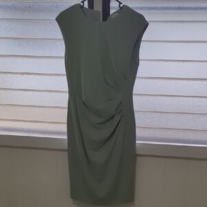 Calvin Klein Sage Green Midi Dress